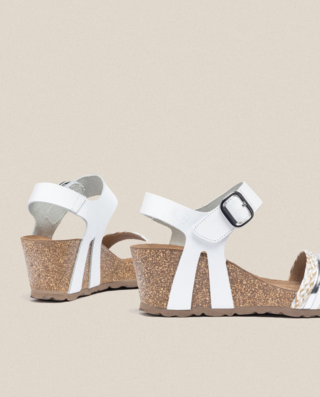 Yokono Sandalia Cuña Cadiz 306 Blanco