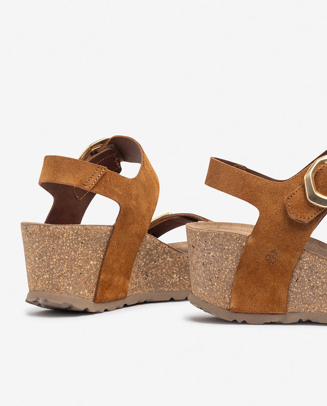 Yokono Sandalia De Cuña BARI-255 Leopardo