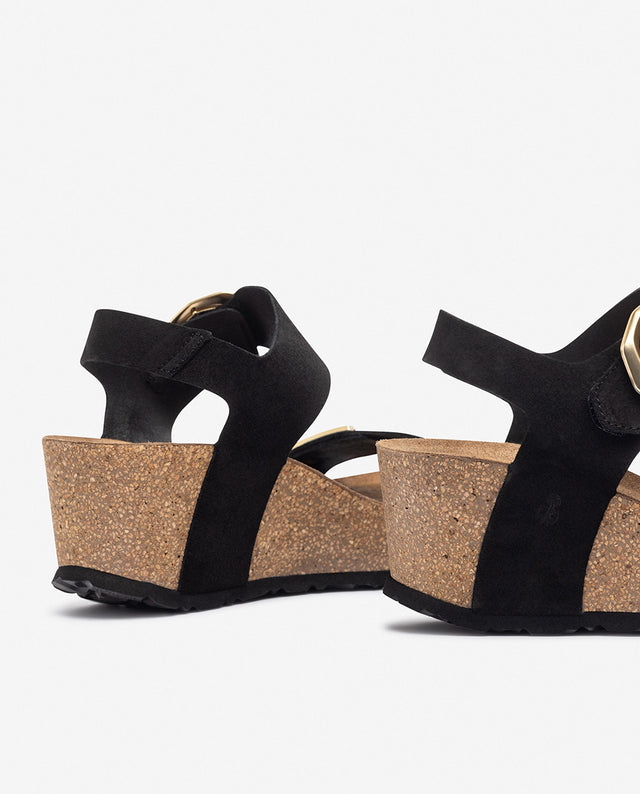 Yokono Sandalia De Cuña BARI-255 Negro