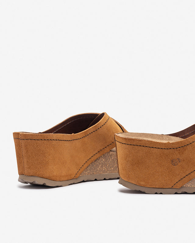 Yokono Sandalia De Cuña BARI-257 Marrón