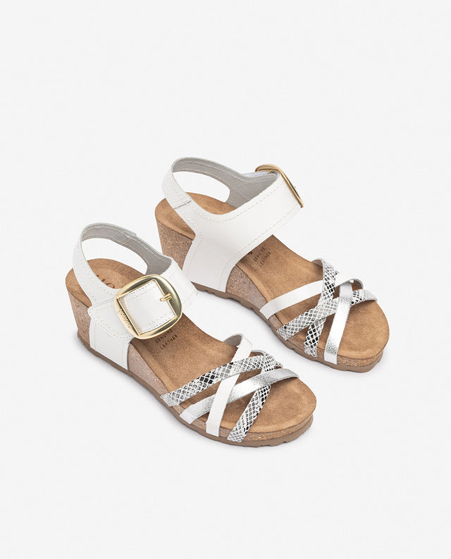 Yokono Sandalia De Cuña CADIZ-250 Blanco