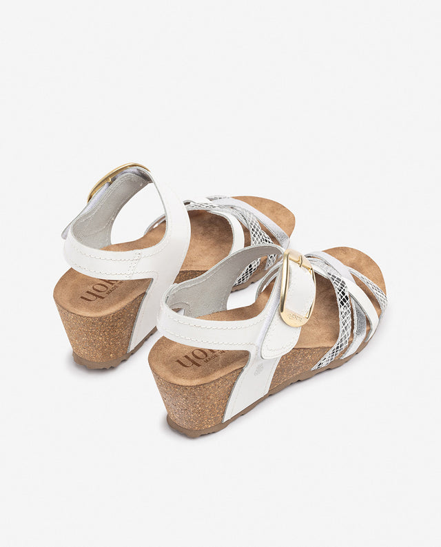 Yokono Sandalia De Cuña CADIZ-250 Blanco