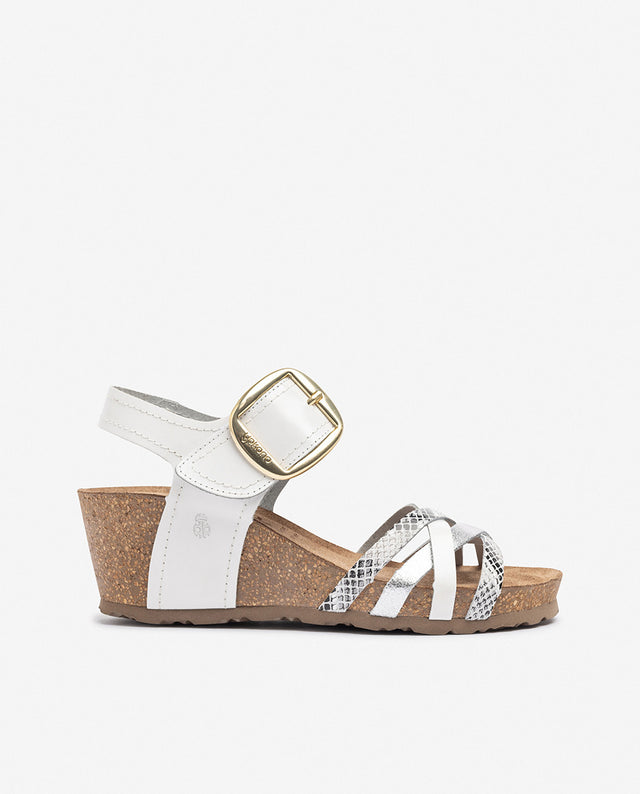 yokono Sandalia de cuña CADIZ-250 blanco