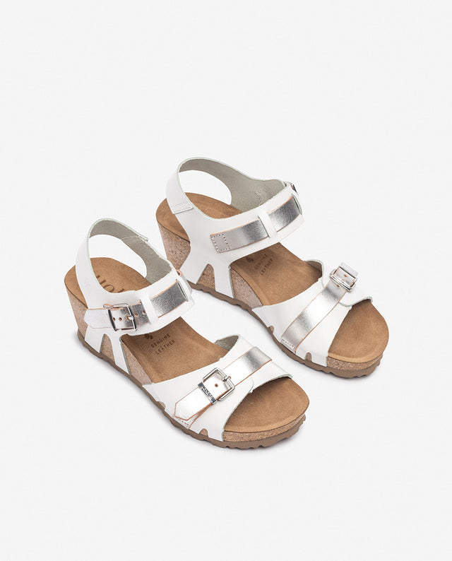 Yokono Sandalia De Cuña CADIZ-254 Blanco