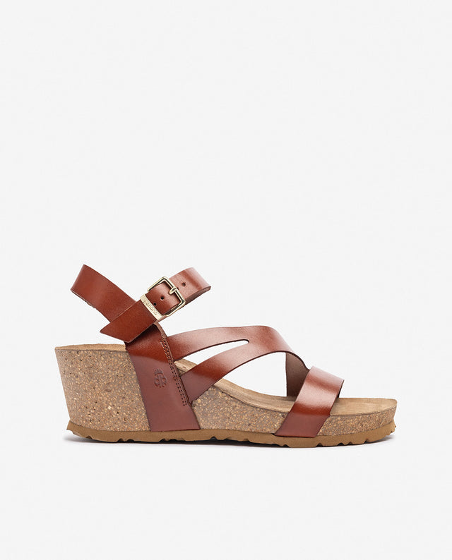 yokono Sandalia de cuña CADIZ-302 marrón