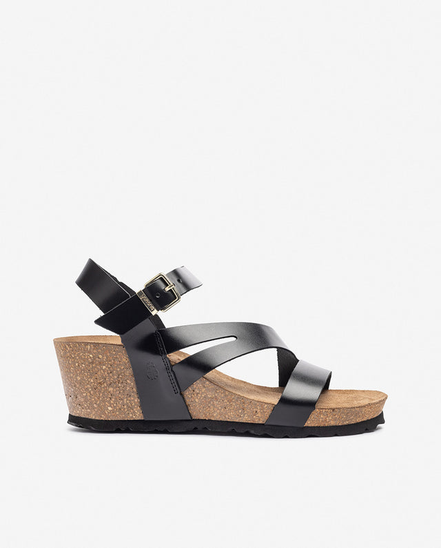 yokono Sandalia de cuña CADIZ-302 negro