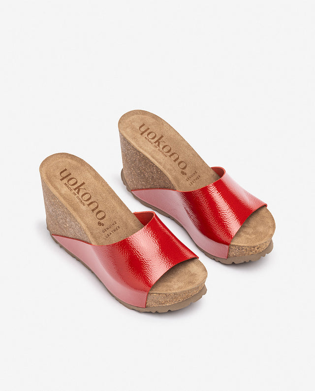 Yokono Sandalia De Cuña CORFU-253 Rojo