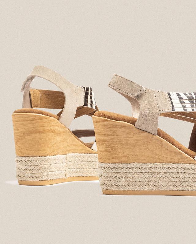 Yokono Sandalia De Cuña Mey 003 Cebra