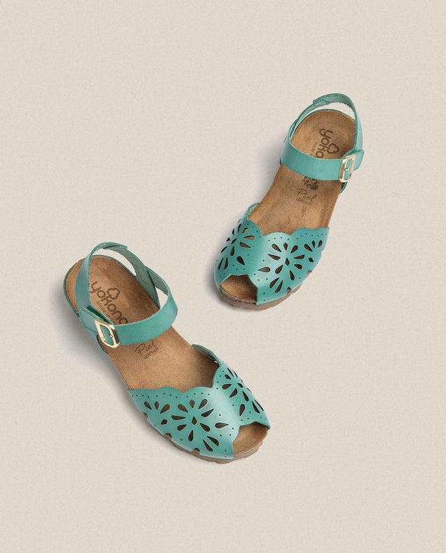 Yokono Sandalia De Cuña Monaco 047 Azul