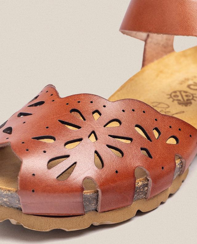 Yokono Sandalia De Cuña Monaco 047 Marrón