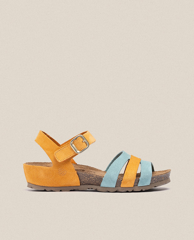 Yokono Sandalia De Cuña Monaco 048 Naranja