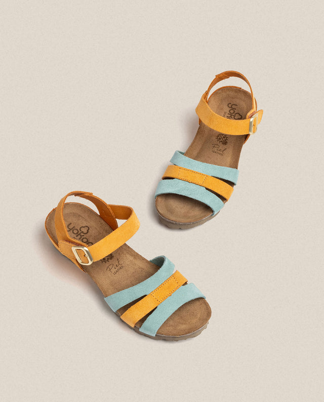 Yokono Sandalia De Cuña Monaco 048 Naranja