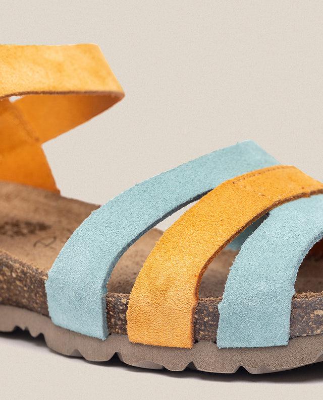 Yokono Sandalia De Cuña Monaco 048 Naranja