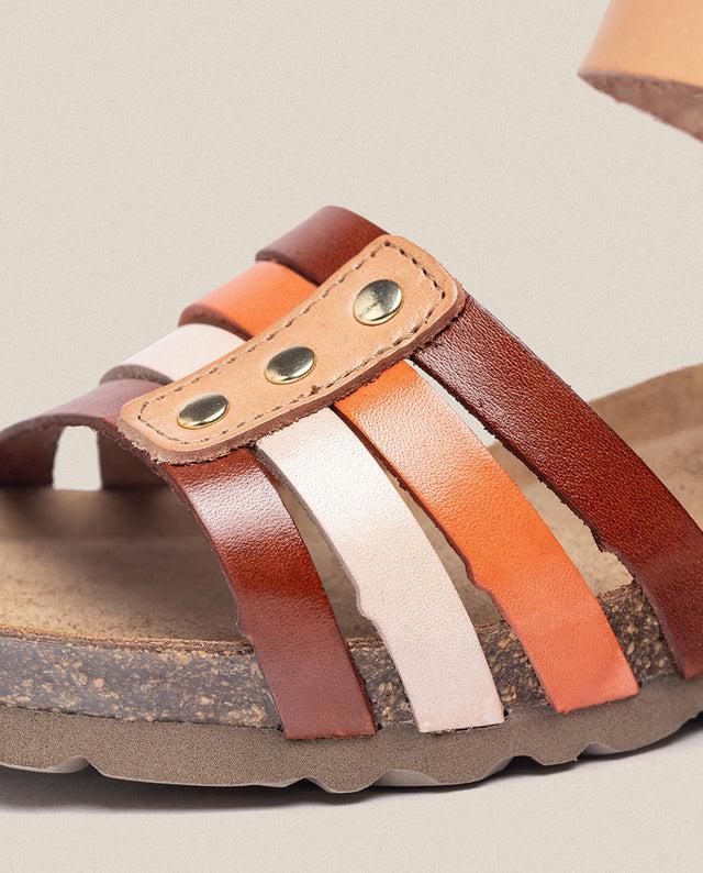 Yokono Sandalia De Cuña Monaco 051 Marrón