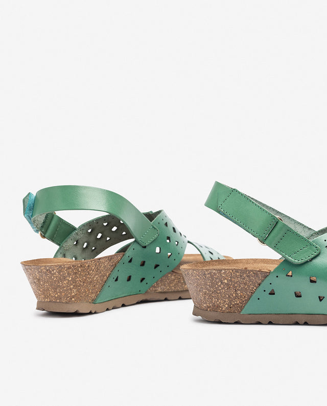 Yokono Sandalia De Cuña MONACO-252 Verde