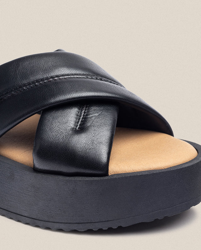 Yokono Sandalia De Plataforma CARMEN-004 Negro