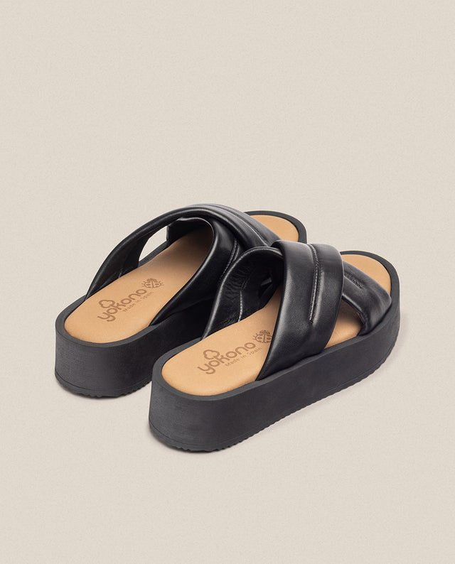 Yokono Sandalia De Plataforma CARMEN-004 Negro