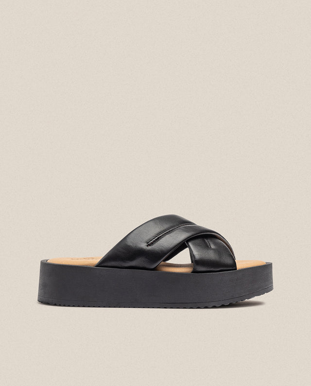 yokono Sandalia de plataforma CARMEN-004 negro