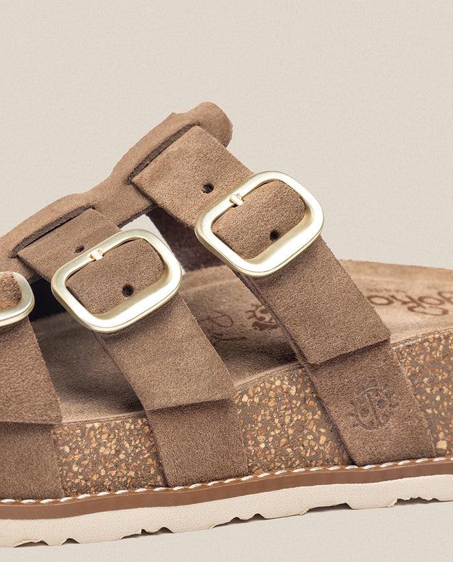 Yokono Sandalia De Plataforma Oca 004 Marrón