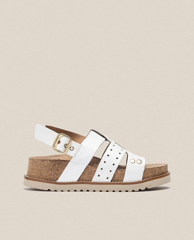 Yokono Sandalia De Plataforma Oca 007 Blanco