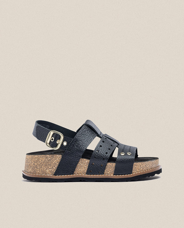 Yokono Sandalia De Plataforma Oca 007 Negro