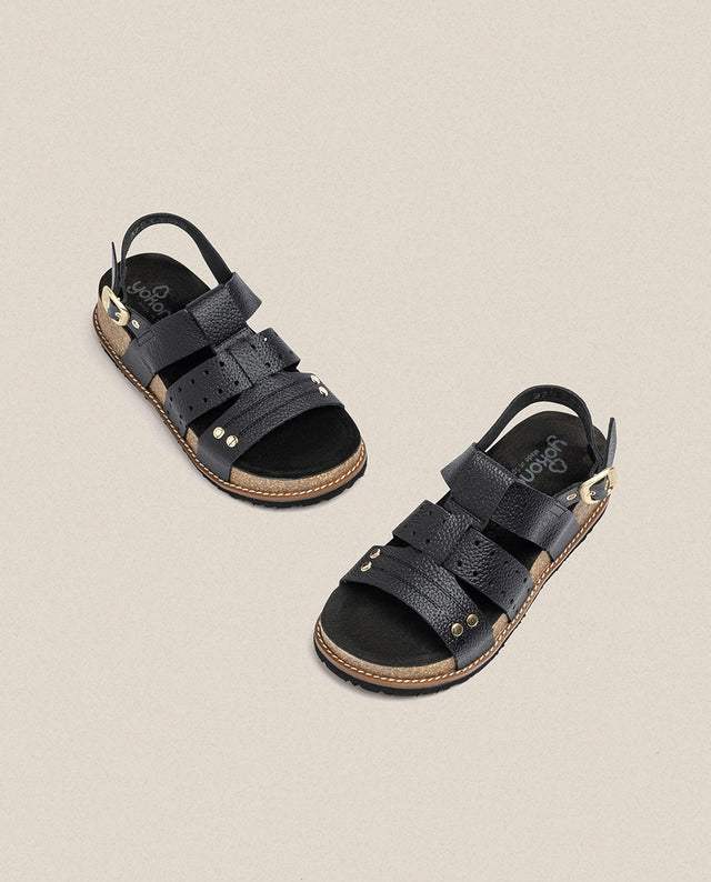 Yokono Sandalia De Plataforma Oca 007 Negro