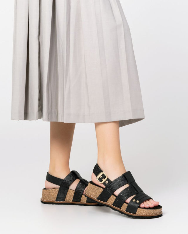 yokono Sandalia de plataforma Oca 007 negro