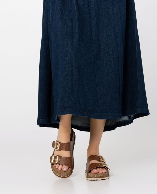 Yokono Sandalia De Plataforma Oca 013 Marrón