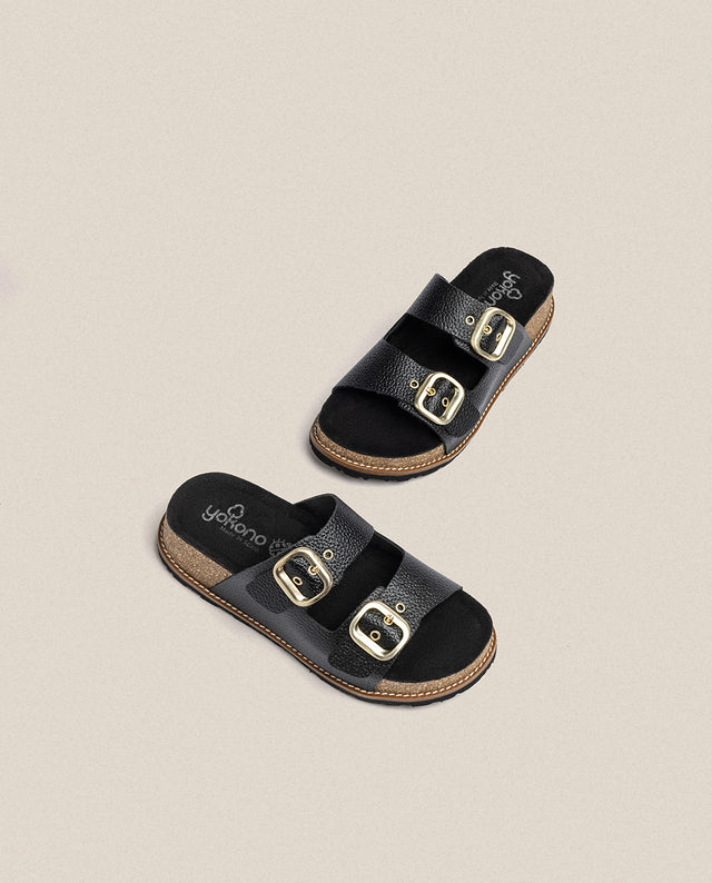 Yokono Sandalia De Plataforma Oca 013 Negro