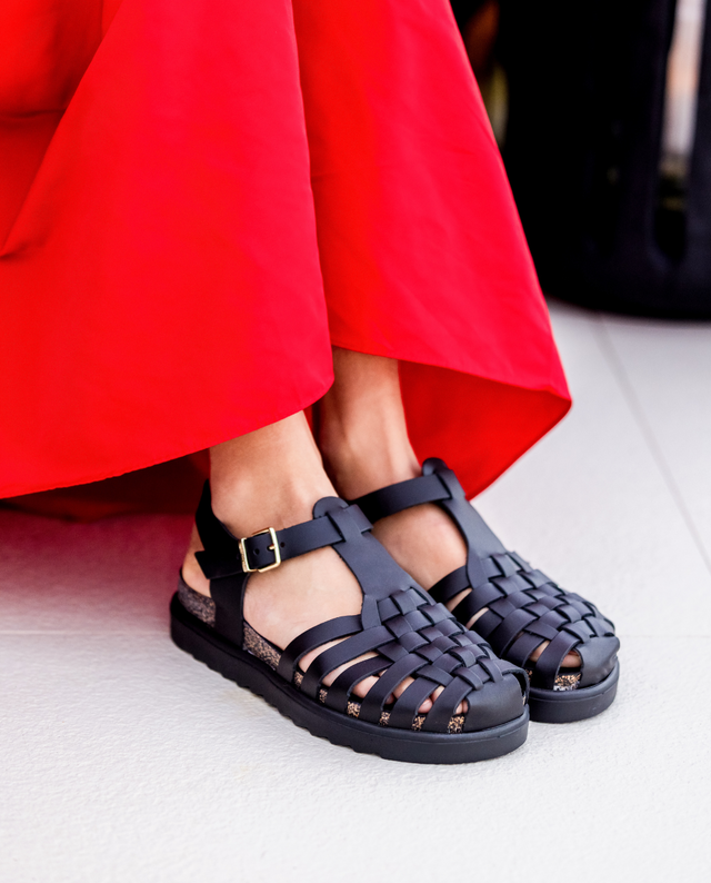 yokono Sandalia de plataforma Tunez 017 negro