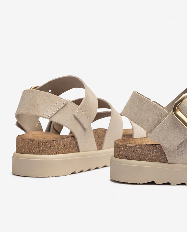 Yokono Sandalia De Plataforma TUNEZ-127 Beige