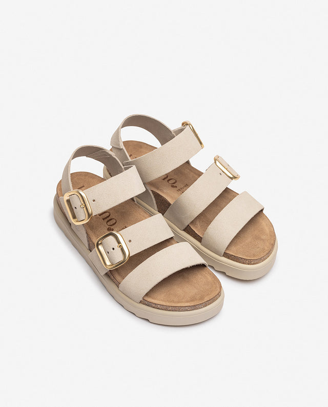 Yokono Sandalia De Plataforma TUNEZ-127 Beige