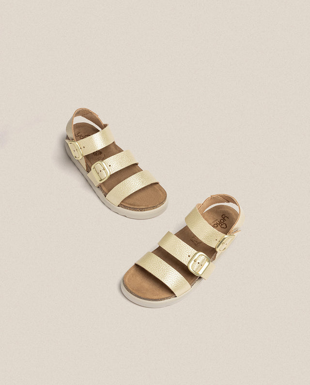 Yokono Sandalia De Plataforma Tunez 127 Dorado