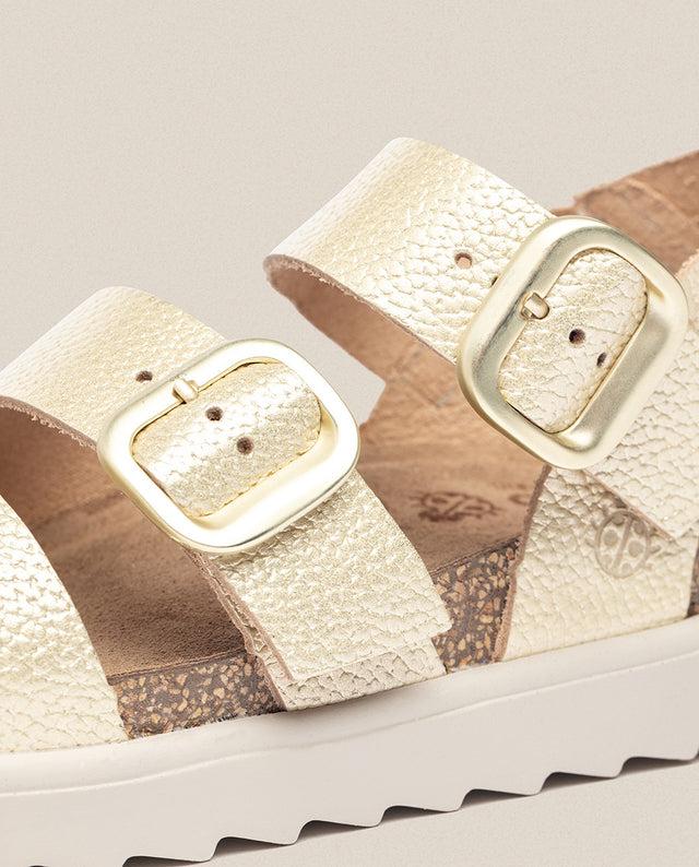 Yokono Sandalia De Plataforma Tunez 127 Dorado