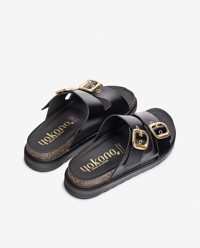 Yokono Sandalia De Plataforma TUNEZ-130 Negro