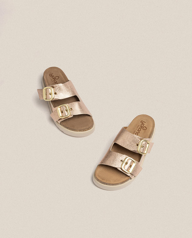 yokono Sandalia de plataforma Tunez 130 rosa