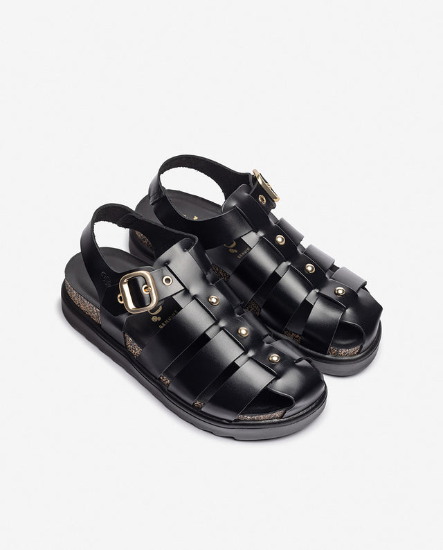 Yokono Sandalia De Plataforma TUNEZ-251 Negro