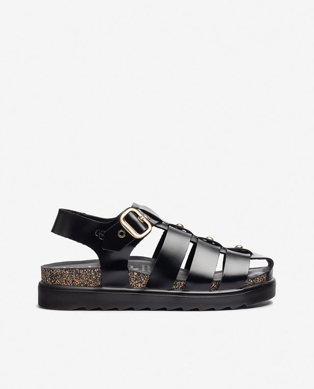 yokono Sandalia de plataforma TUNEZ-251 negro