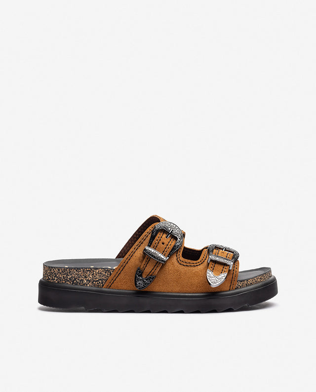 yokono Sandalia de plataforma TUNEZ-253 marrón