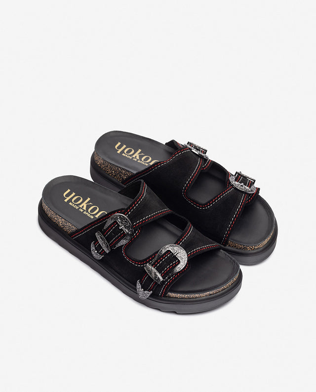 Yokono Sandalia De Plataforma TUNEZ-253 Negro