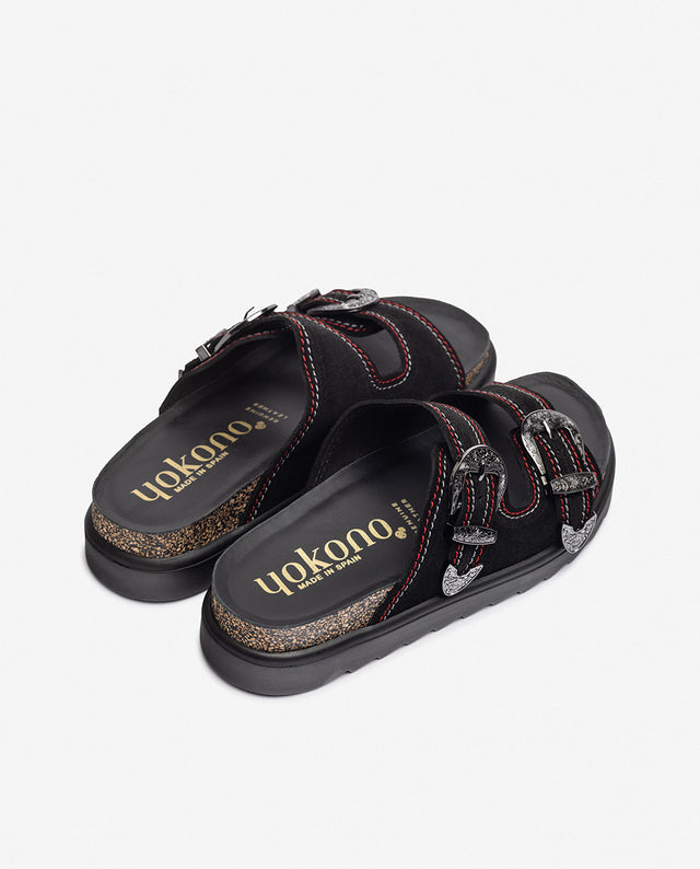 Yokono Sandalia De Plataforma TUNEZ-253 Negro