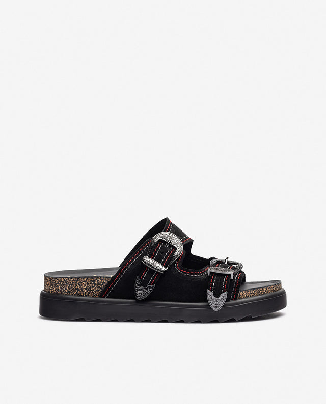 yokono Sandalia de plataforma TUNEZ-253 negro