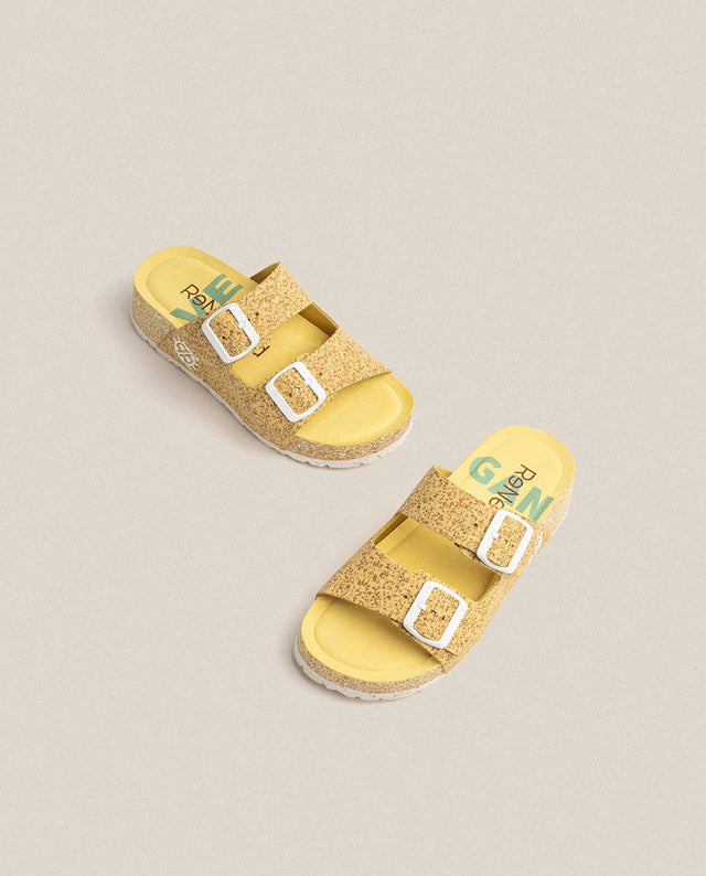 Yokono Sandalia De Plataforma West 003 Amarillo