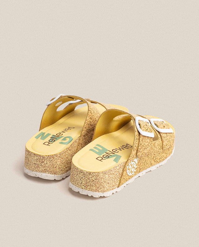 Yokono Sandalia De Plataforma West 003 Amarillo