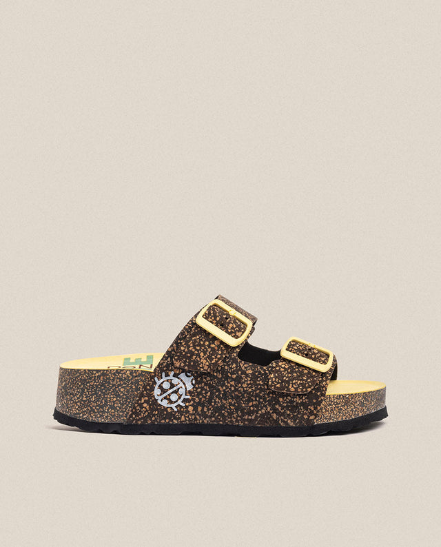 yokono Sandalia de plataforma West 003 negro