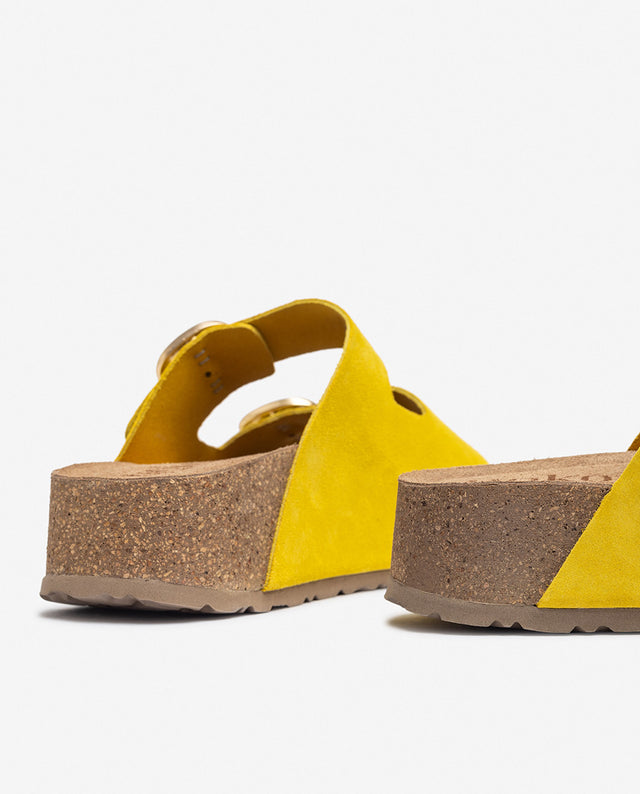 Yokono Sandalia De Plataforma WIWI-003 Amarillo
