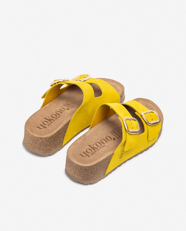 Yokono Sandalia De Plataforma WIWI-003 Amarillo