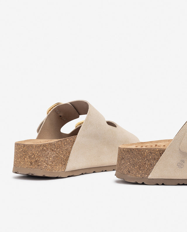 Yokono Sandalia De Plataforma WIWI-003 Beige