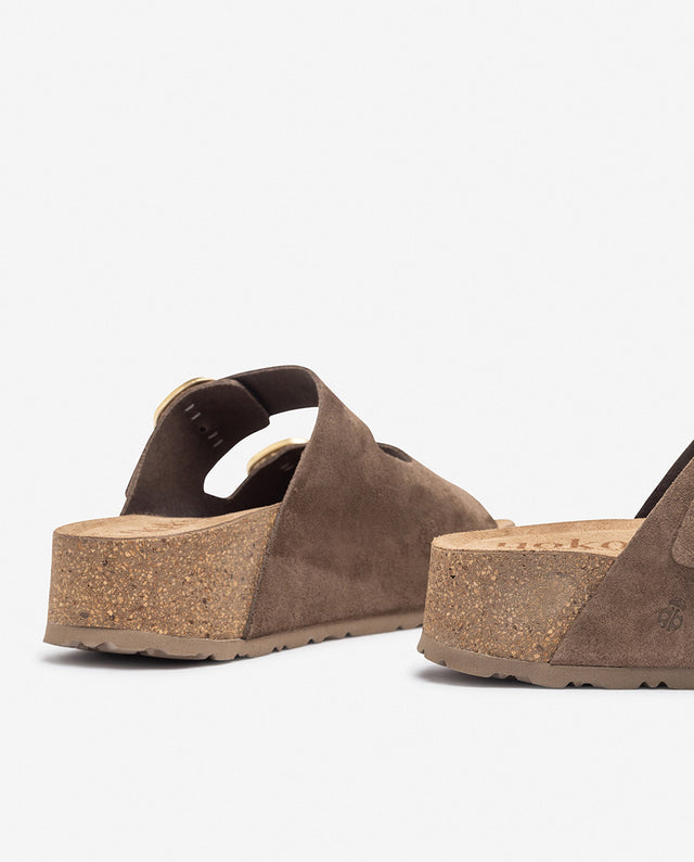 Yokono Sandalia De Plataforma WIWI-003 Marrón