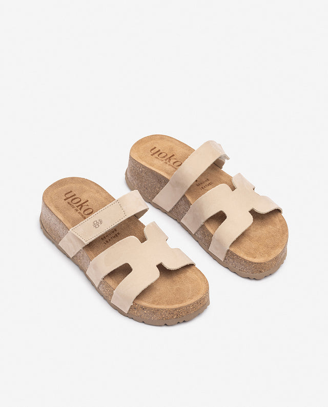 Yokono Sandalia De Plataforma WIWI-125 Beige